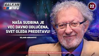 INTERVJU Velimir Abramović  Naša sudbina je već davno odlučena svet gleda predstavu 1692023 [upl. by Neelyt]