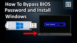 How To BYPASS BIOSCMOS Password On Laptops And Install Windows [upl. by Bucella28]