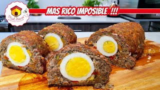 ARROLLADO DE CARNE PICADA fácil y delicioso pan de carne familiar [upl. by Atiuqaj293]