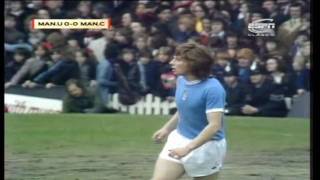 Man United 01 Man City 197374 Law backheel [upl. by Ahsoem]