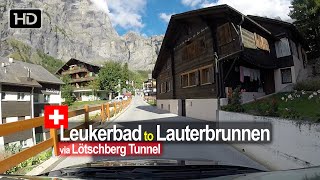 Leukerbad to Lauterbrunnen  Scenic Drive Switzerland [upl. by Garett187]