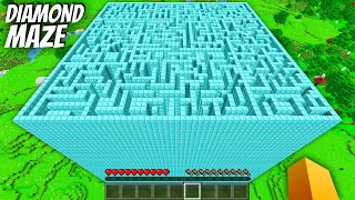 Whats INSIDE the TALLEST DIAMOND MAZE in Minecraft  I found a BIGGEST MAZE [upl. by Eixel]