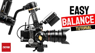 Zhiyun Crane 3S  Easy balance tutorial [upl. by Enilarac896]