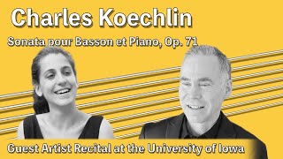 Charles Koechlin Bassoon Sonata Op 71 19181919 [upl. by Latrina349]