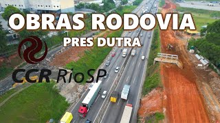 OBRAS RODOVIA PRES DUTRA NO TREVO DE BONSUCESSO AVANÇA E NAS NOVAS VIAS MARGINAIS SENDO IMPLANTADAS [upl. by Alleusnoc965]