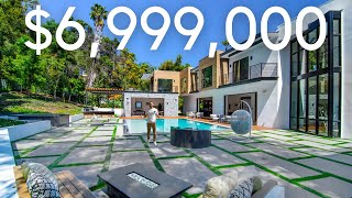 INSIDE A 6999000 MEGA MANSION IN LOS ANGELES WITH MOVIE THEATRE AND YOGA STUDIO [upl. by Ennairek]