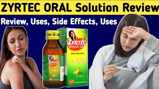 Zyrtec syrup uses in urdu  Cetirizine syrup 60ml Review  Uses Side Effects Dose Use in Pregnancy [upl. by Noscire]