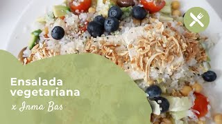 ENSALADA VEGETARIANA COMPLETA Y LIGERA Tofu Legumbres Konjac  Vita33Shop [upl. by Gristede]