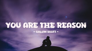 Calum Scott  You Are The Reason Lyrics [upl. by Cofsky115]