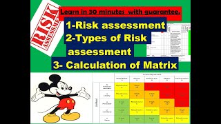 Types of Risk assessments  how to calculate Risk Matrix  how to fill Risk Assessment Formats [upl. by Seugirdor751]