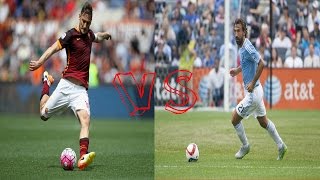 ANDREA PIRLO VS FRANCESCO TOTTI ▶ Skills Assists amp Goals 2016 HD [upl. by Bresee]