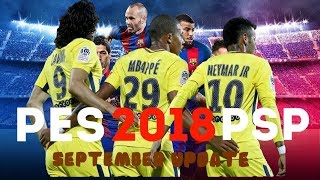 PES 2018 PSP PPSSPP  iOS  ANDROID Super Atualizado Download ISO and Savedata [upl. by Imar]