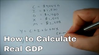 Calculating Real GDP savings and net taxes [upl. by Novahc]