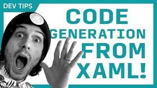 Code Generation from XAML in Visual Studio WPF UWP amp XamarinForms [upl. by Narhet]