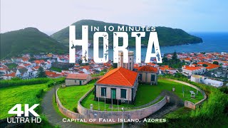 HORTA 🇵🇹 Faial Drone Aerial 4K 2024  Azores Açores Portugal [upl. by Dicky]