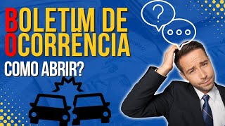 Como Abrir um Boletim de Ocorrência Após Acidente de Trânsito [upl. by Norej547]