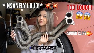 TOMEI UEL HEADERS INSTALL FRSBRZ86 [upl. by Keeton]