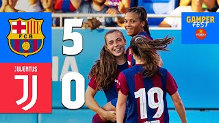 HIGHLIGHTS  BARÇA 50 JUVENTUS  GAMPER TROPHY 🏆 🔵🔴 [upl. by Krawczyk599]