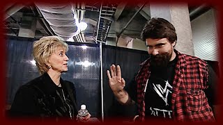 Linda McMahon gets questioned by Commissioner Mick Foley RAW IS WAR Oct 09 2000 [upl. by Amalita]