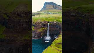 You need to see it to believe it faroeislands droneview landscape [upl. by Ycnahc826]