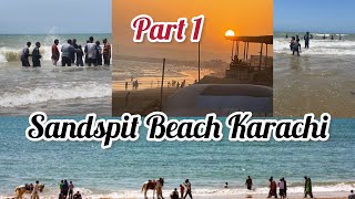 Sandspit Beach Karachi 🌊 picnic 2024  enjoyed alot at beach [upl. by Gnuh72]