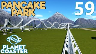 Planet Coaster PANCAKE PARK  Part 59  RIDING ALL THE RIDES 1 [upl. by Anialahs]