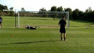 Cracking volleys amp saves England U17s from Man United Chelsea and more shooting practice [upl. by Eesdnyl]