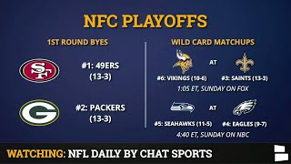 NFC Playoff Picture Schedule Bracket Matchups Dates And Times For 2020 NFL Playoffs [upl. by Aratak]