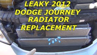 How to Replace Radiator on a 2012 Dodge Journey [upl. by Llywellyn850]