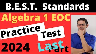 Algebra 1 EOC  BEST Standards 2024 [upl. by Falcone73]