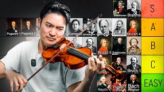 Ranking the best violin concertos 🎻 Difficulty Tier List [upl. by Sutsugua529]