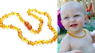 AMBER TEETHING NECKLACE  VEDA DAY 15 [upl. by Smiga796]