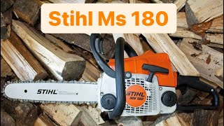 Motosega Stihl ms 180 per legna da ardere recensione e prova [upl. by Edivad]