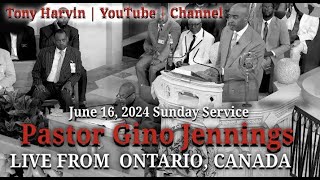 Pastor Gino Jennings  LIVE  June 16 2024 Sunday Service  Ontario Canada [upl. by Aifoz]