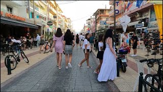 Paralia Katerinis Beach Greece walking tour  09 July 2021 [upl. by Atiras]