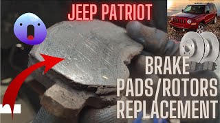 2010 Jeep Patriot Front Brake Pads and Rotors replacement Cambio de frenos delanteros [upl. by Palmira740]