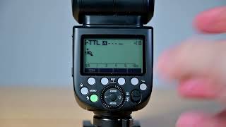 Godox V860iii Speedlight menu setup [upl. by Nilrak420]