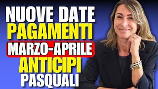 PAGAMENTI INPS 26  31 MARZO ANTICIPI NUOVE DATE PASQUA  Pensioni bonus adi auu NASpi [upl. by Yettie]