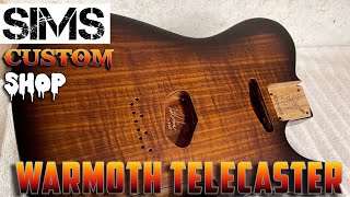 Warmoth Telecaster guitar body  Roasted Swamp Ash [upl. by Grigson561]