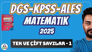 Tek ve Çift sayılar  1 Video  DGSKPSSALES Matematik  2025 [upl. by Asalocin]