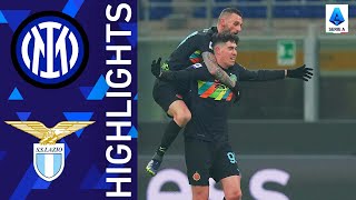 Inter 21 Lazio  Bastoni stunner secures home win for Inter  Serie A 202122 [upl. by Aiem]