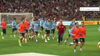 Entrenamiento de la Selección Española en el Carlos Belmonte de Albacete [upl. by Newhall471]