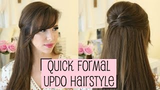 Easy And Unique Hairstyle For Wedding And Prom  Waterfall Braid Half Up Half Down [upl. by Nnyroc]