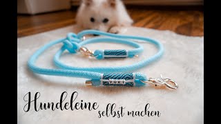 Hundeleine selbst herstellen  Dog Leash  Leinen  Tutorial  DIY  Japanspitz Yuki [upl. by Sacks]