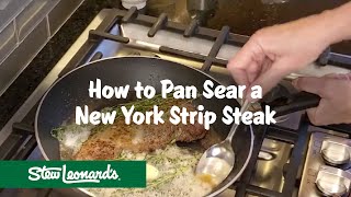 PanSeared New York Strip Steak How To [upl. by Susan]