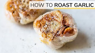 HOWTO ROAST GARLIC  roasted garlic recipe [upl. by Selokcin]