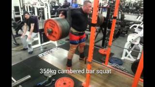 355kg cambered bar squat [upl. by Magnien]