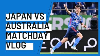 Japan Qualify for the 2022 FIFA World Cup Australia vs Japan Stadium Vlog [upl. by Perkins612]