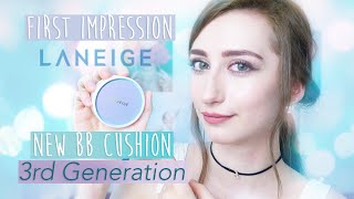 ENG Review  First impression NEW LANEIGE BB Cushion 2016 💜 🇰🇷  Cosmétiques Coréens [upl. by Akela]