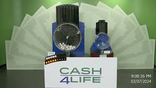 Cash4Life Drawing 03072024 [upl. by Susejedairam]